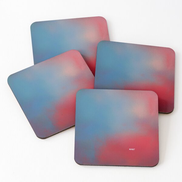 Item preview, Red Distressed Background Washed in Light Steel Blue - dePace' designed and sold by mrpropcake.