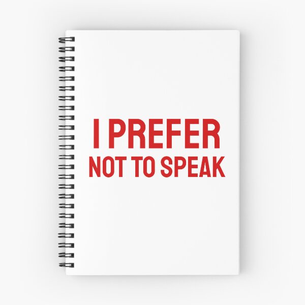 Item preview, I Prefer not to Speak red 2 designed and sold by VRedBaller.