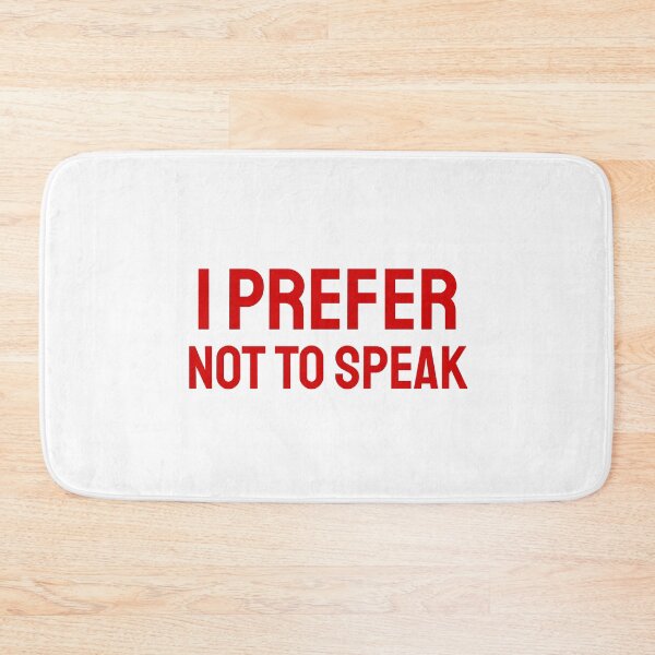 Item preview, I Prefer not to Speak red 2 designed and sold by VRedBaller.