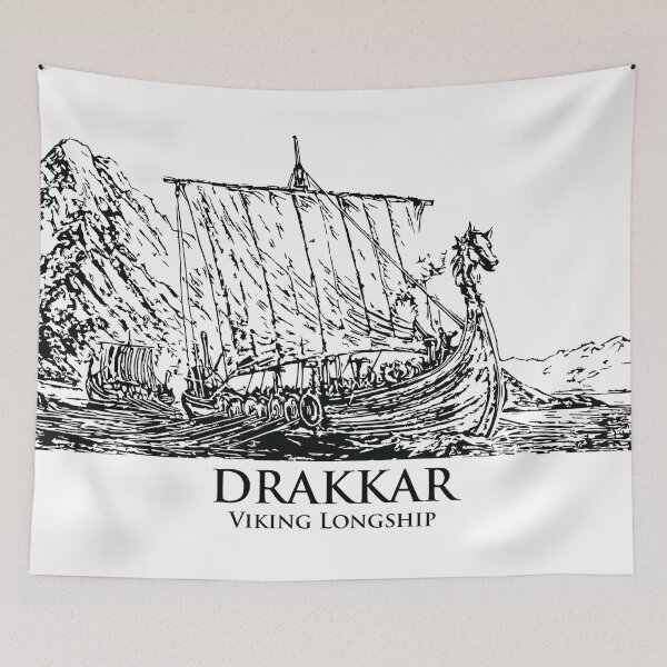 Item preview, Drakkar Viking Longship designed and sold by Lakeric Cityscapes.