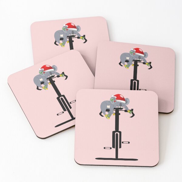 Item preview, Christmas Cycling Koala Bear designed and sold by minimalartstory.