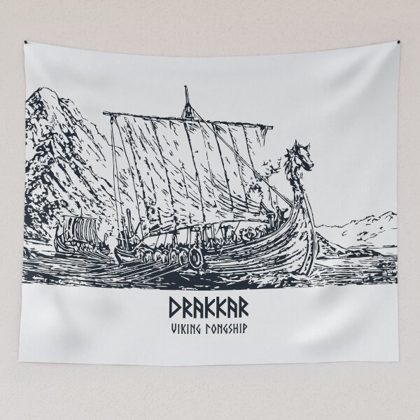 Item preview, Drakkar Viking Longship designed and sold by Lakeric Cityscapes.
