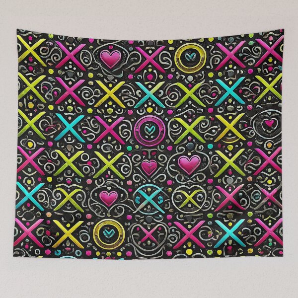 Item preview, XOX Neon Pattern  designed and sold by PuuuurfectAngel.