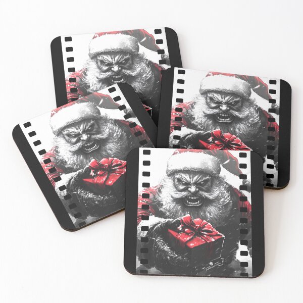 Item preview, Creepy Santa Giving a Gift - Spooky Holiday Art designed and sold by Hungry-Murphy.