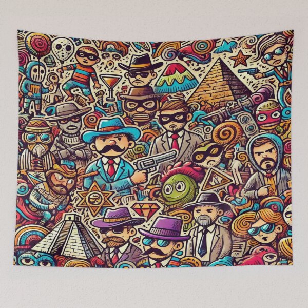 Item preview, Cosmic Funky Pyramid Rumble – Perfect Holiday Gift,Cadeau de vacances, Regalo de vacaciones, Festtagsgeschenk designed and sold by Imaginarium of Chaos falcon88 .