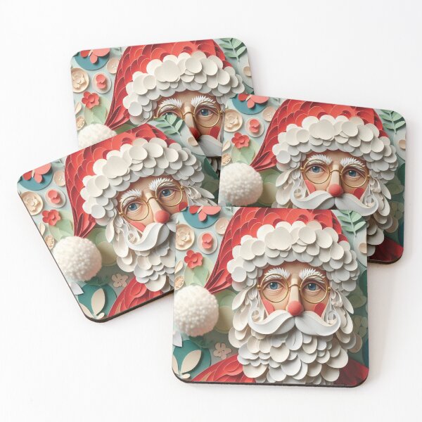 Item preview, Viso Babbo Natale, stile di carta designed and sold by Creaillustra.