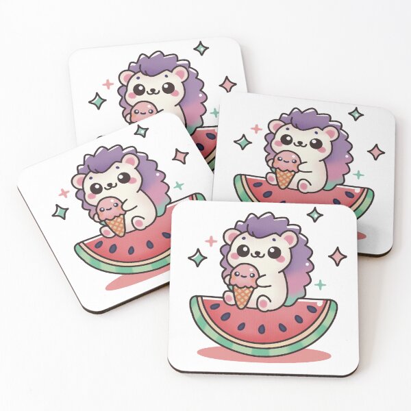 Artikelvorschau, Süßer Igel auf Wassermelone entworfen und verkauft von PieChocolate.