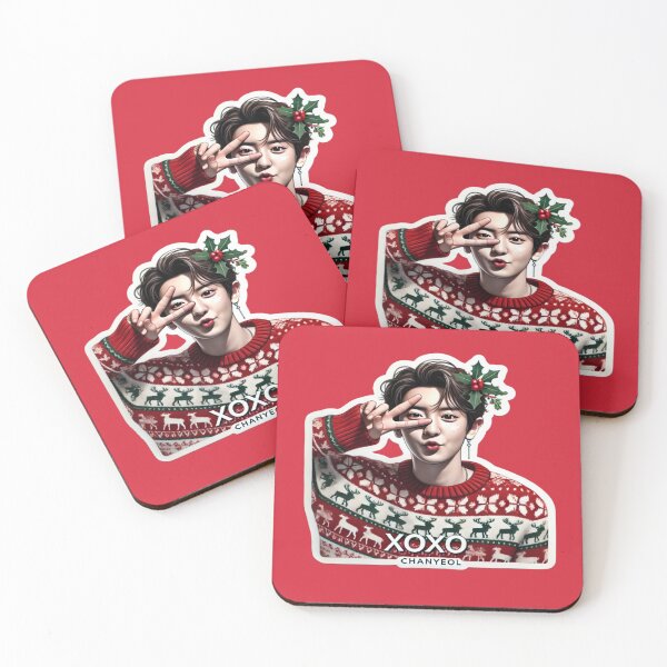 Item preview, EXO-Chanyeol Holiday Sticker | XOXO Festive Collectible for EXO-Ls designed and sold by DEEPDesignsART.