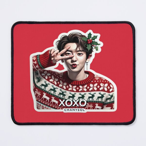 Item preview, EXO-Chanyeol Holiday Sticker | XOXO Festive Collectible for EXO-Ls designed and sold by DEEPDesignsART.