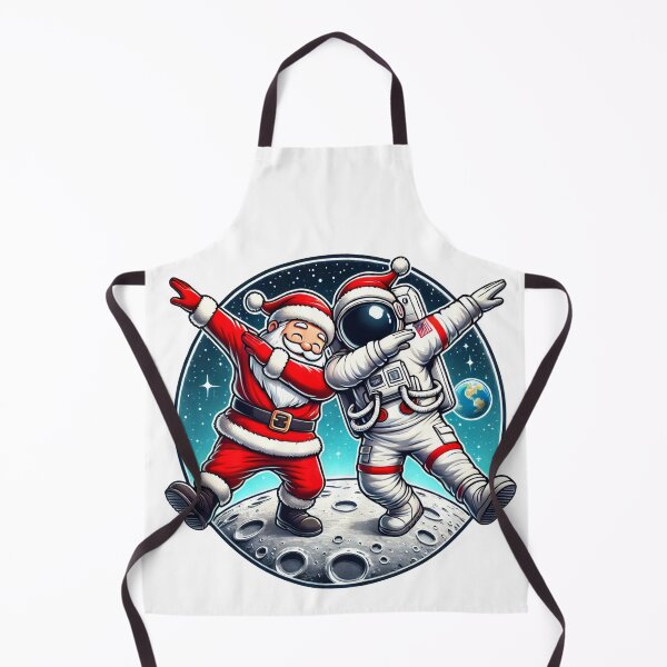 Item preview, Santa Claus Astronaut Cosmonaut Spaceman Dancing Dab With Hat - Festive Lunar Planet Humorous Design designed and sold by Creavibestudio.