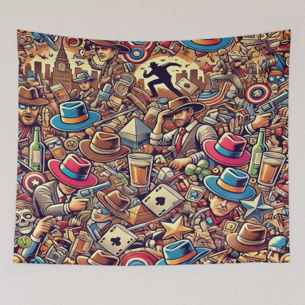 Item preview, Drunk Cowboys and Punk Magic – Perfect Holiday Gift,Cadeau de vacances, Regalo de vacaciones, Festtagsgeschenk designed and sold by Imaginarium of Chaos falcon88 .