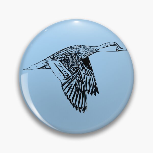 Item preview, White-cheeked Pintail Black Design  designed and sold by designsasstultd.