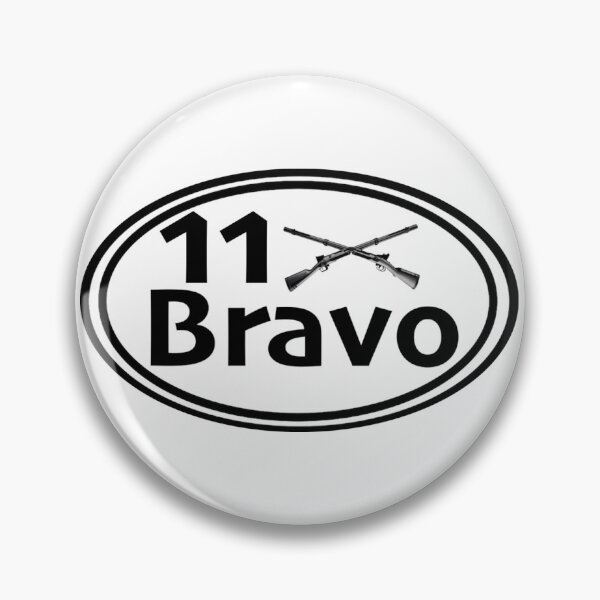 Item preview, 11 Bravo: Military term design with crossed rifles designed and sold by PSST-Design.