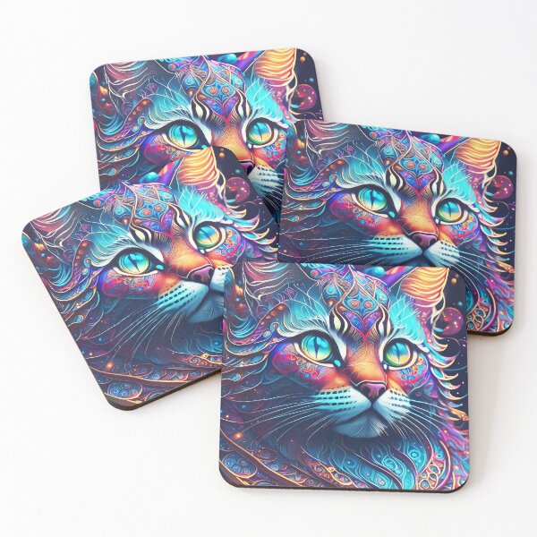 Item preview, cat mandala colors designed and sold by VisionaryMode.