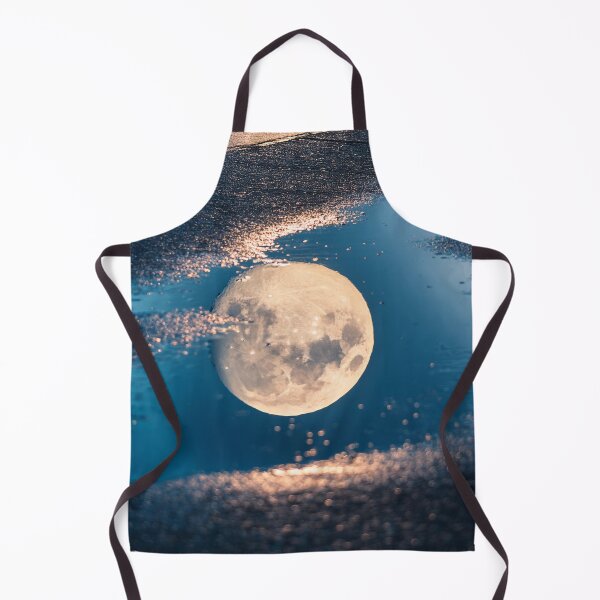 Item preview, Full new moon reflected in puddle designed and sold by Photopat.