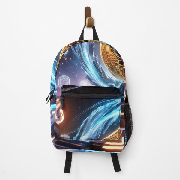 Item preview, "Cosmic Bitcoin Genesis: Digital Realm Awakening" designed and sold by SJZDesign.