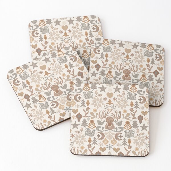 Item preview, Neutral Nordic Christmas Fantasy Grey Beige Brown designed and sold by GenAumonier.
