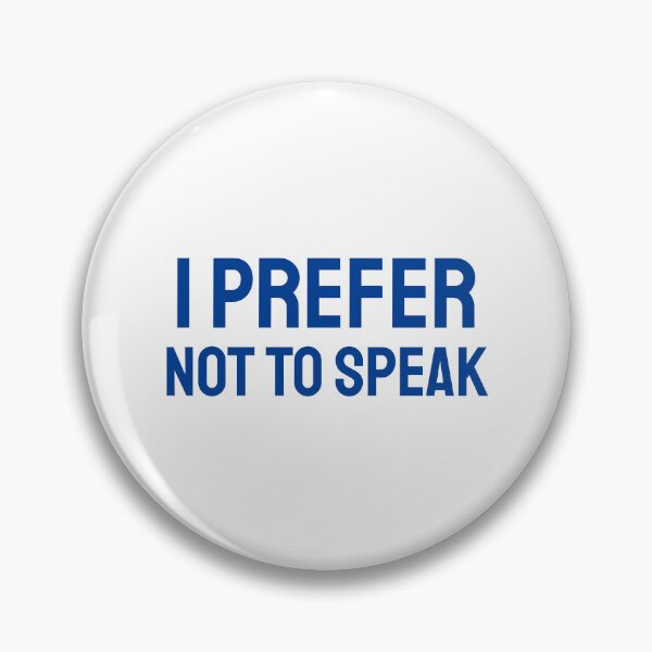 Item preview, I Prefer not to Speak blue designed and sold by VRedBaller.