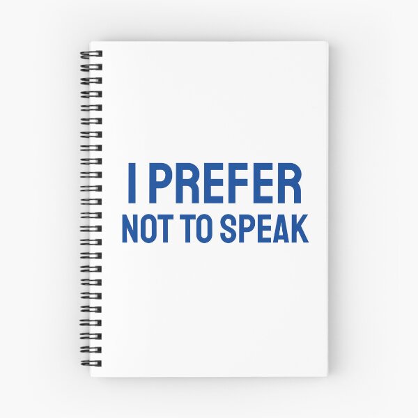 Item preview, I Prefer not to Speak blue designed and sold by VRedBaller.
