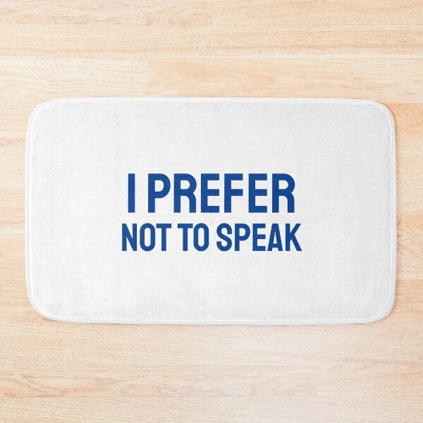 Item preview, I Prefer not to Speak blue designed and sold by VRedBaller.