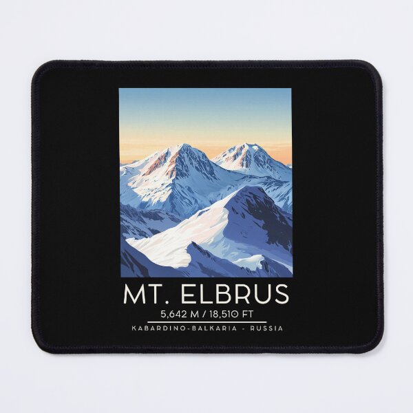 Item preview, A Vintage Illustration of Mount Elbrus - Russia designed and sold by GoodOldVintage.