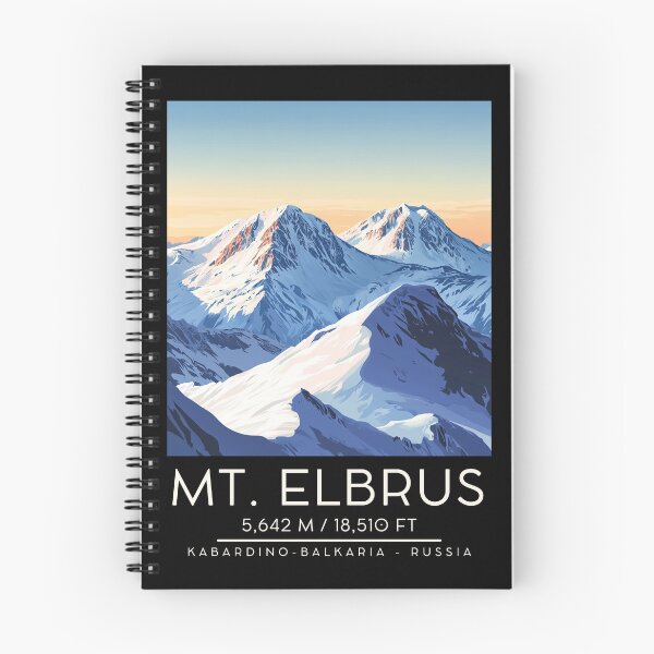 Item preview, A Vintage Illustration of Mount Elbrus - Russia  designed and sold by GoodOldVintage.