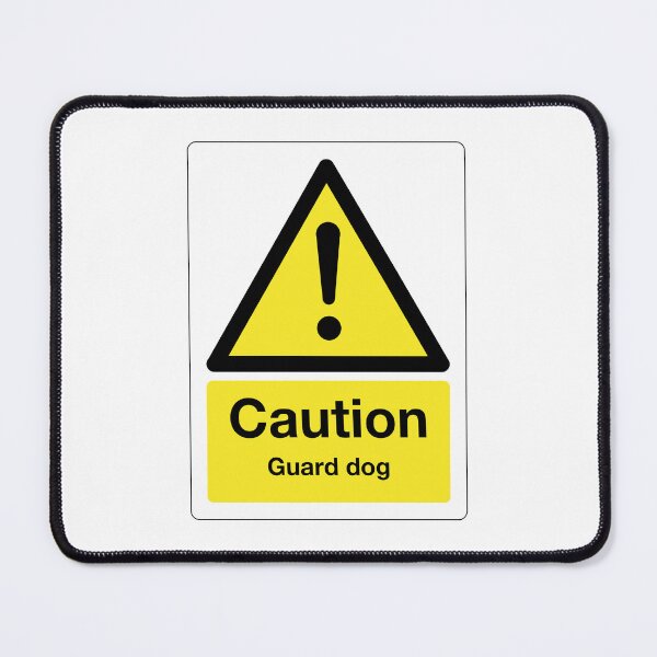Item preview, Caution: Guard Dog Sign (on white) designed and sold by STUDIO-72.