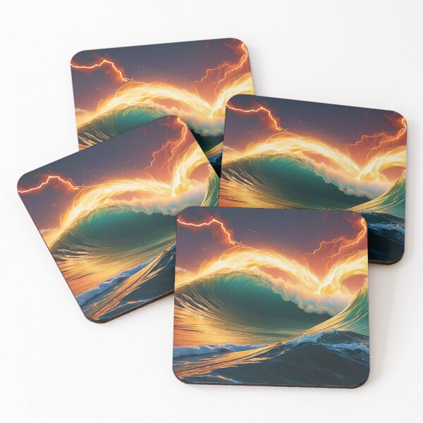 Item preview, Waves of Fire and Lightning designed and sold by SublimeMusings.