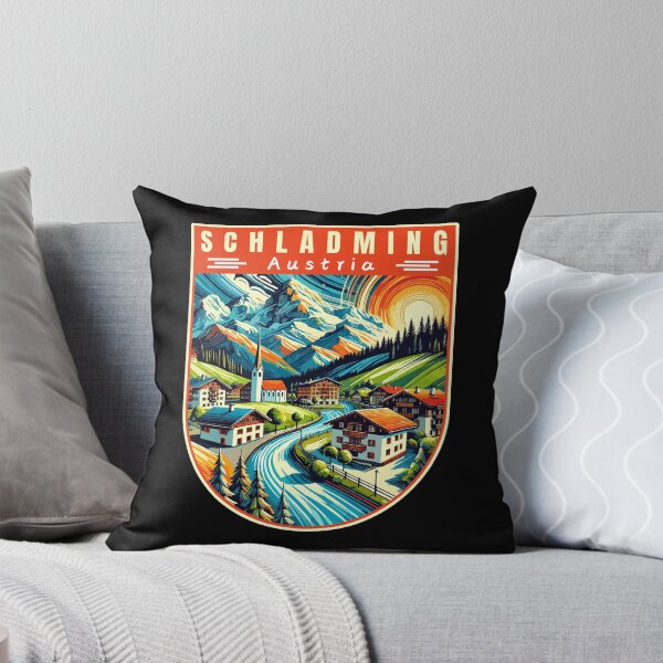 Item preview, Schladming in Austria (Styria) Vintage Vector Art Travel Badge designed and sold by MaateoDesign.