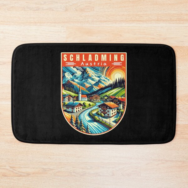 Item preview, Schladming in Austria (Styria) Vintage Vector Art Travel Badge designed and sold by MaateoDesign.