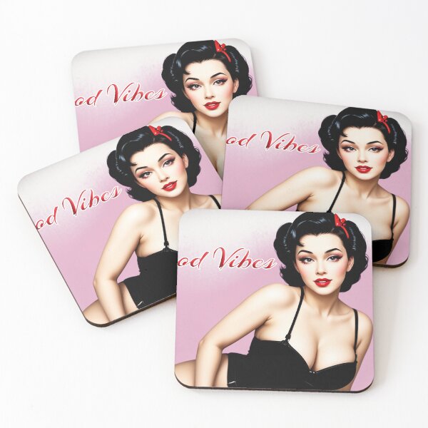 Item preview, Good Vibes Pin up designed and sold by VisionaryMode.
