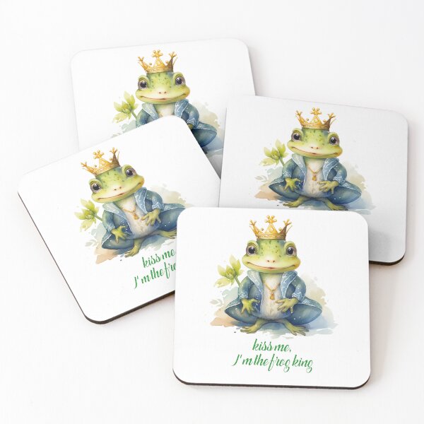 Item preview, Kiss me, I'm the frog king designed and sold by Made-by-Gus.