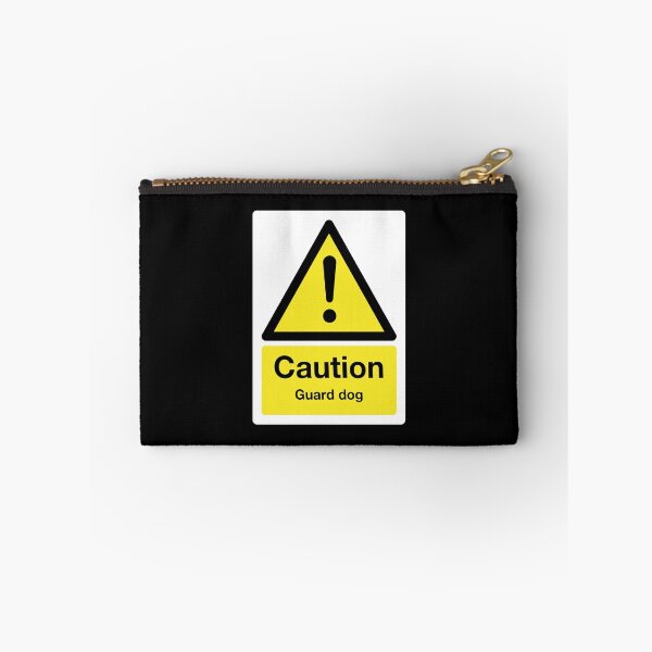 Item preview, Caution: Guard Dog Sign (on black) designed and sold by STUDIO-72.