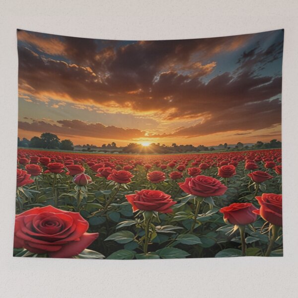 Item preview, Field of Red Roses designed and sold by Enchanting Art Vista.