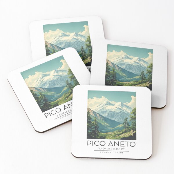 Item preview, A Vintage Illustration of Pico Aneto - Spain  designed and sold by GoodOldVintage.