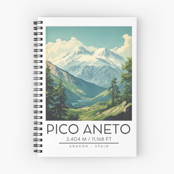 Item preview, A Vintage Illustration of Pico Aneto - Spain  designed and sold by GoodOldVintage.