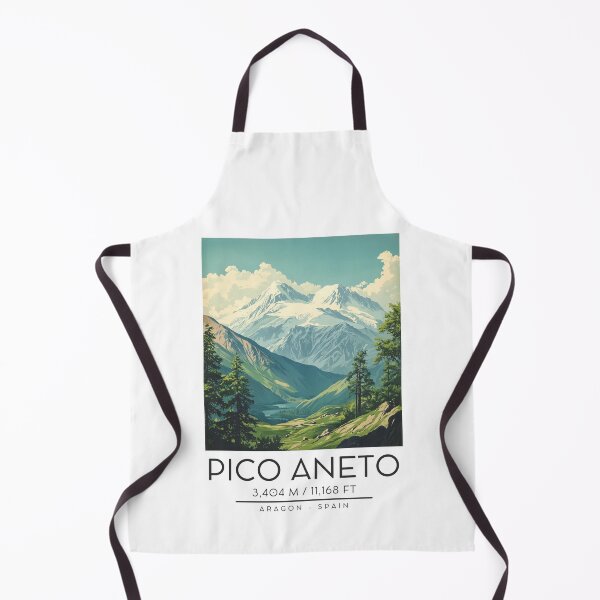 Item preview, A Vintage Illustration of Pico Aneto - Spain designed and sold by GoodOldVintage.