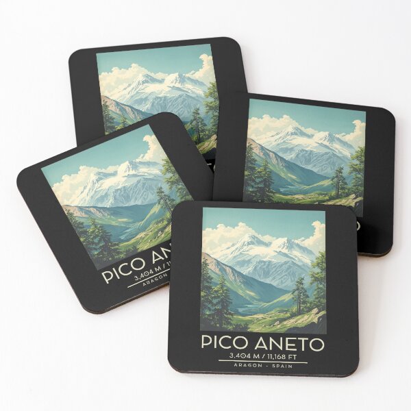 Item preview, A Vintage Illustration of Pico Aneto - Spain  designed and sold by GoodOldVintage.