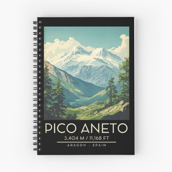 Item preview, A Vintage Illustration of Pico Aneto - Spain  designed and sold by GoodOldVintage.