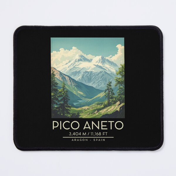 Item preview, A Vintage Illustration of Pico Aneto - Spain  designed and sold by GoodOldVintage.