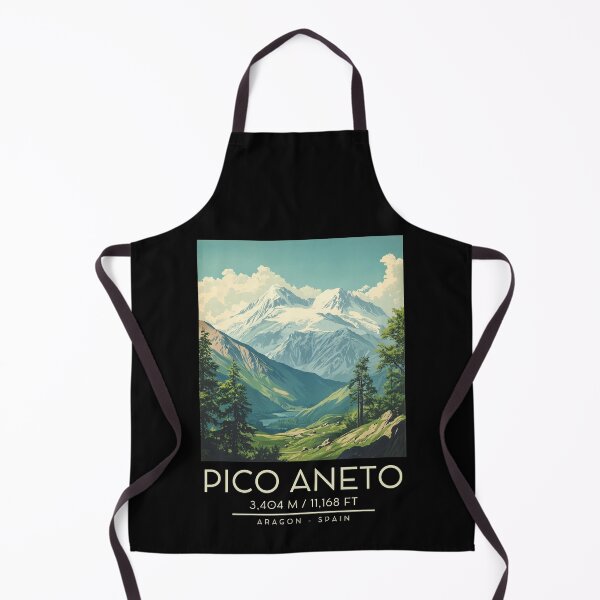 Item preview, A Vintage Illustration of Pico Aneto - Spain designed and sold by GoodOldVintage.