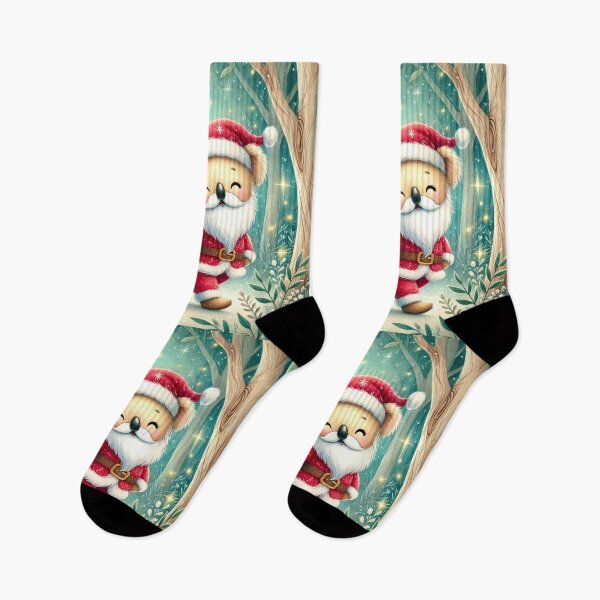Item preview, Santa, Koala and Budgie in the Eucalyptus Grove designed and sold by LegademaArt.