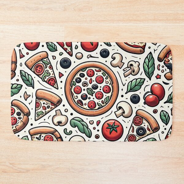 Item preview, Pizza Party Pattern designed and sold by Haji  Kamora.