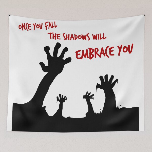 Item preview, Embrace of the Shadows RED QUOTE - what we do in (T-shirts, stickers, posters) designed and sold by MechanicalART.