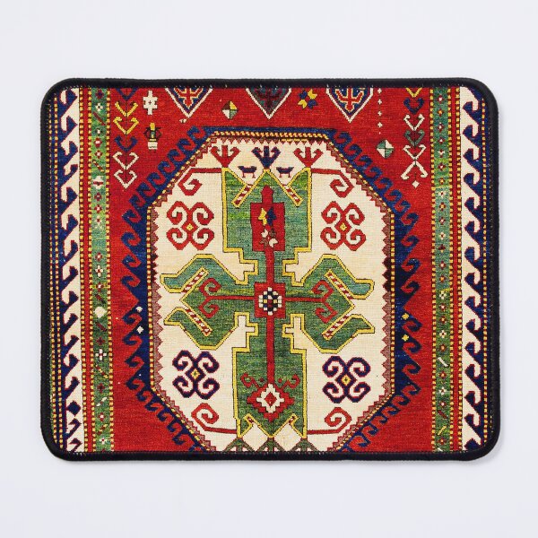 Item preview, Lori Pambak Kazak Antique Carpet Print designed and sold by Vicky Brago-Mitchell®.