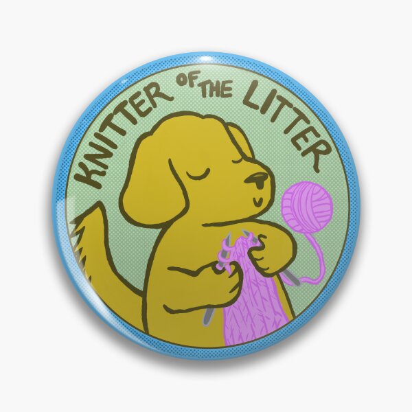 Item preview, Knitting dog (knitter of the litter) designed and sold by oscillatingsine.