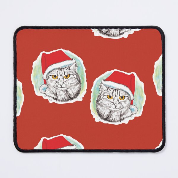 Item preview, New Year Cat 3 -Red pattern designed and sold by StudioViArt.