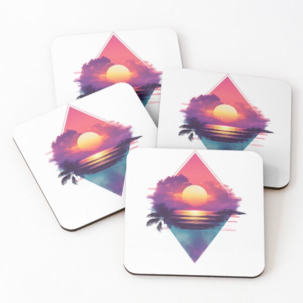Item preview, Vaporwave Sunset designed and sold by WonderfulWolves.