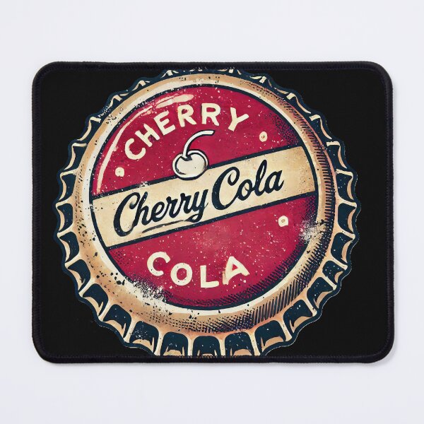Item preview, Cherry Cola Retro Bottle Top Vector Art designed and sold by neildoch.