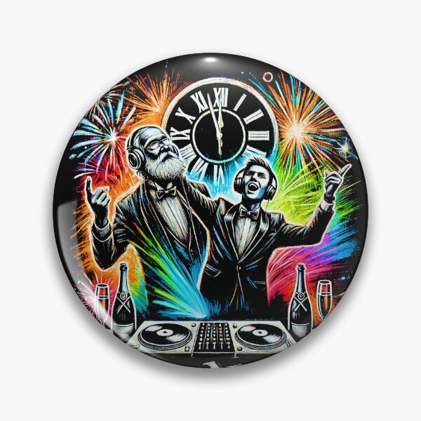 Item preview, Old & New Year - Festive DJ Celebration Design welcome new year 2025 designed and sold by Tabu Touch.